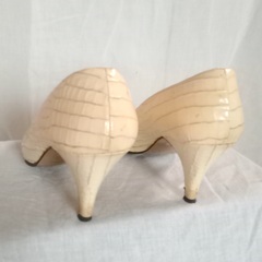 最高級　クロコダイル　パンプス　エキゾチックレザー　23cm　ヴィンテージの画像