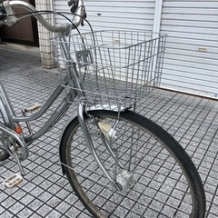 【28インチ自転車】マルイシ製　6段変速　LEDオートライト付　チェーン、前カゴ新品❗️若林自転車　浜大津店　SALE中❗️の画像