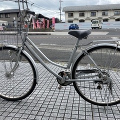 【28インチ自転車】マルイシ製　6段変速　LEDオートライト付　チェーン、前カゴ新品❗️若林自転車　浜大津店　SALE中❗️の画像