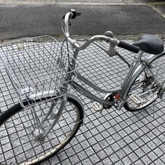 【28インチ自転車】マルイシ製　6段変速　LEDオートライト付　チェーン、前カゴ新品❗️若林自転車　浜大津店　SALE中❗️の画像