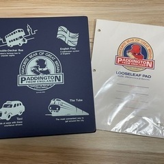パディントン　3穴ファイルとルーズリーフのセット