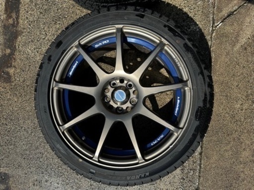 weds sport  sa-70 kenda スタッドレス付き 215/14R17