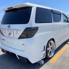 神奈川【自社ローン】保証人無可★全国対応★アルファード【240S】WORK21インチAW/車高調/LEDテール/フルエアロ/社外4本出しマフラー/ALPINEフリップダウンモニター/ALPINEウーファー/LEDルームランプ/社外LEDリフレクターの画像