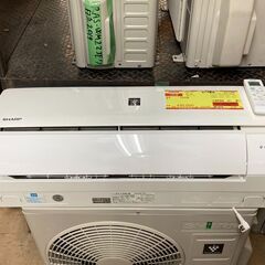 K04429 シャープ 中古エアコン 主に6畳用 冷房能力 2.2KW ／ 暖房能力 2.5