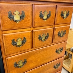 ☆583 横浜ダニエル 6段アンティークチェスト 【リサイクルマート