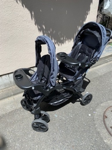 【お取引中】美品　KATOJI二人乗りベビーカーDX