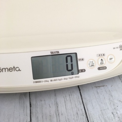 タニタ 授乳量機能付ベビースケール BB-105 nometa のめた　2022年製