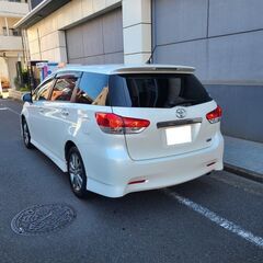 ウィッシュ1.8Sモノトーン　特別仕様車　H24　車検7/2　走行172000ｋ　社外メモリーナビ＆フルセグＴＶ　ＥＴＣ　専用カラーハーフレザーシート　純正エアロ＆16ＡＷの画像