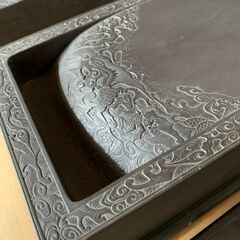 端渓硯 書道用品 中国美術 蘭亭硯 何其仁作