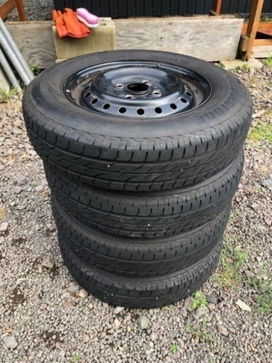 【夏冬セット】ブリヂストン 145/80R13 スタッドレス　サマータイヤ