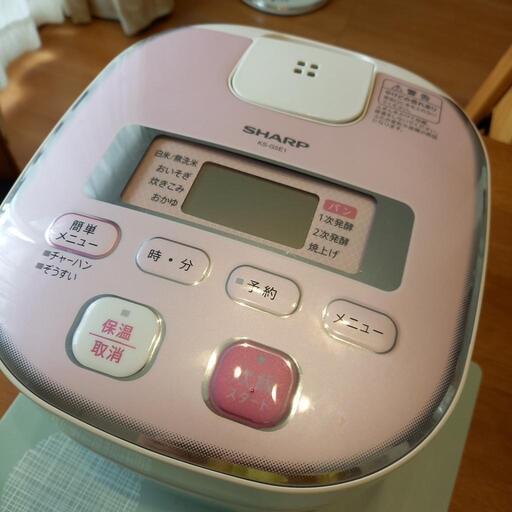2014年製。シャープ炊飯ジャー(3合炊き)  ピンク系 KS-G5E1ｰSP
