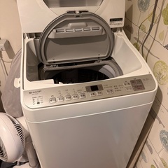 【無料！8/11~14お渡し】SHARP 洗濯機 乾燥機能付き！2018年製 ES-TX5Cの画像