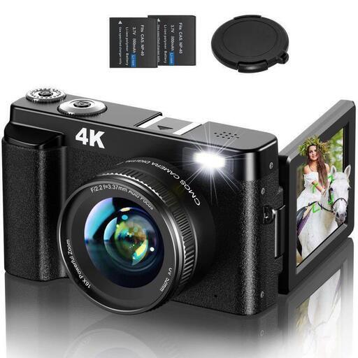 Jumobuis デジタルカメラ 4K      値下げしました、8月限定　５０００円　お急ぎください、　31日取り下げます。