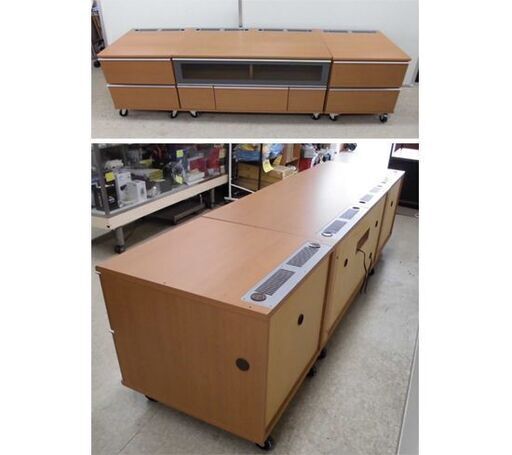 テレビボード 3点セット 全幅213cm ビクターインテリア ナチュラル