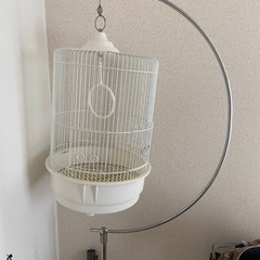鳥籠　小鳥　半月スタンド　HOEIの画像