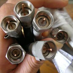 極美品 SUPER DISH 45cm形 BS・110度CSアンテナ DSA-456  ケーブル・分波器付きの画像