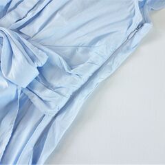 【No.21】Apuweiser-riche ウエストリボンブラウス  サイズ2 水色の画像