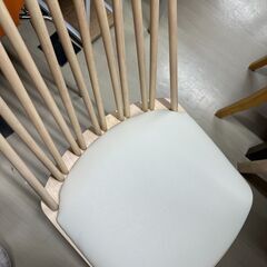 ジモティ来店特価!!　2人ダイニングセット　上久商店　オフホワイト　　J-0818の画像