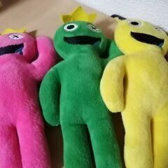 レインボーフレンズ　ぬいぐるみマスコット　3体