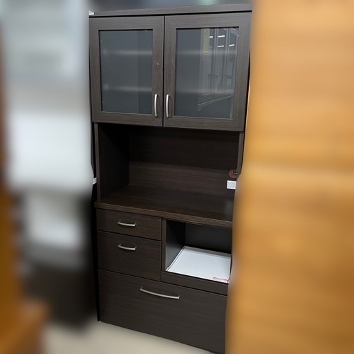 J2587 NITORI ニトリ コパン COPAIN 80KB 食器棚 キッチンボード キッチン収納　クリーニング済み 　【リユースのサカイ柏店】 流山市 中古 食器棚 松戸市 中古 食器棚 我孫子市 中古 食器棚 船橋市 中古食器棚 守谷市 中古食器棚 取手市 中古食器棚