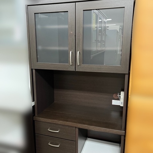 J2587 NITORI ニトリ コパン COPAIN 80KB 食器棚 キッチンボード キッチン収納　クリーニング済み 　【リユース
