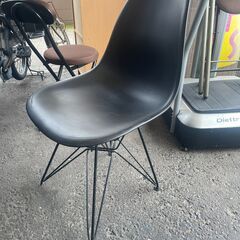 リサイクルショップどりーむ荒田店　No7992 椅子　ガーデンチェア　黒　アウトドアの画像