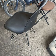 リサイクルショップどりーむ荒田店　No7992 椅子　ガーデンチェア　黒　アウトドアの画像