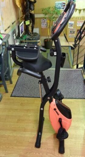 HAIGE フィットネスバイク HG-QB-J917B 静音 負荷10段階 オレンジ エアロバイク スピンバイク 札幌市 西岡店