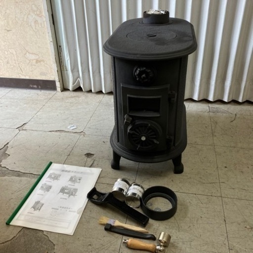 鋳物薪ストーブ ST505C 暖房器具 マキストーブ エバーグリーン