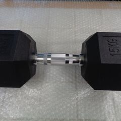 六角型ダンベル　15㎏×2セット　中古美品の画像