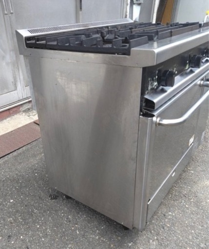 タニコー 業務用オーブン付きガスコンロ R0921 都市ガス 3口コンロ tanico ガスレンジ 厨房機材 用品 焼き台 店舗用品 