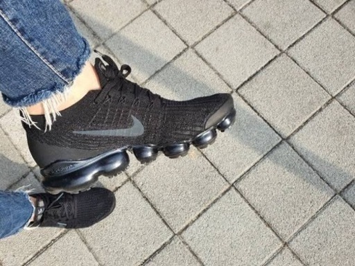 アウトドアシューズ nike vapormax flyknit3 triple black