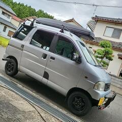 ハイゼットカーゴ　4WD　マニュアル　グリルガード、ヒッチメンバー付の画像
