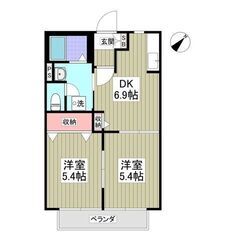 💙💙フリーレント1ヶ月付き😍敷礼０！《2DK》古河市🐻駐車場1台...