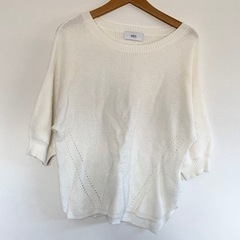 【8月15日処分します。】AZUL 【M】 ホワイト 白T ワッフル サーマル カジュアルの画像