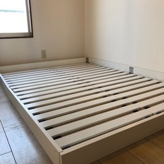 すのこベッド 白　(ダブル用)