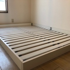 すのこベッド 白　(ダブル用)の画像