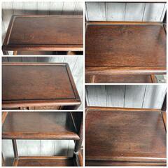 【専用】茶棚 茶箪笥 違い棚 飾り棚 レトロ家具 時代家具 アンティーク ☆茶箪笥 茶棚 飾り棚 昭和レトロ アンティーク調 和室 木製