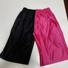 ⭐️美品⭐️ハーフパンツ　クロ／ピンク　サイズXS 男女兼用の画像