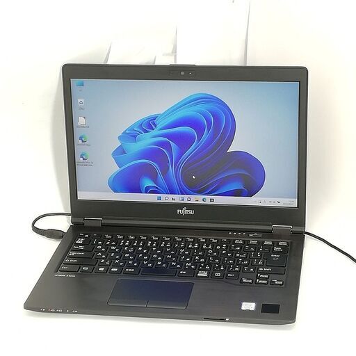 送料無料 日本製 ノートパソコン 高速SSD フルHD 14型 富士通 U748/S 中古良品 第7世代Core i5 8GB 無線 Wi-Fi Webカメラ Windows11 Office