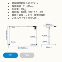 flexispot 電動式昇降デスク 120×60 マホガニー天板 ブラック