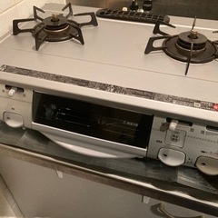 2口ガスコンロ　グリル未使用　リンナイの画像