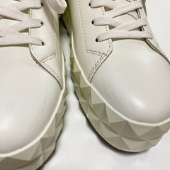 美品 エンポリオアルマーニ 厚底スニーカー 白 レディース 37の画像