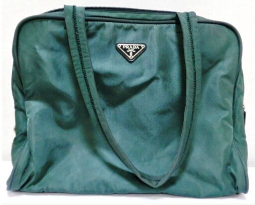 PRADA　プラダ　トートバッグ　ハンドバッグ　ナイロン　グリーン系　レディース　ファッション
