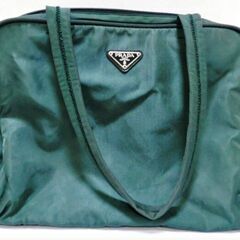 PRADA プラダ トートバッグ ハンドバッグ ナイロン グリーン系