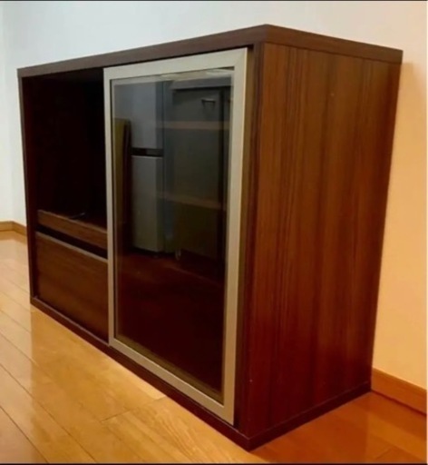 【同商品2台あり】Francfranc キッチンカウンター　ウォールナット　幅118 奥行44 高さ85