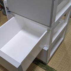 【終了】ニトリ デコニーCV2(3段 ライトグレー)の画像