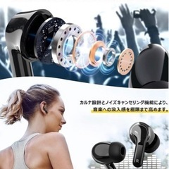 【新品未使用】【Bluetooth イヤホン＆LEDディスプレイ残量表示】ワイヤレスイヤホン bluetooth Bluetooth5.3+EDR搭載 イヤホン単体8時間再生＆合計40時間連続再生 自動ペアリング 瞬間接続 ブルートゥース イヤホン ぶるーとーすイヤホン Hi-Fi AAC/SBCに対応 防水性能 Bluetoothヘッドセット イヤフォン イヤホン ワイヤレス イヤホンの画像