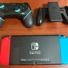 Nintendo switchとソフト・アタッチメントのセットの画像