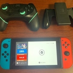 Nintendo switchとソフト・アタッチメントのセットの画像